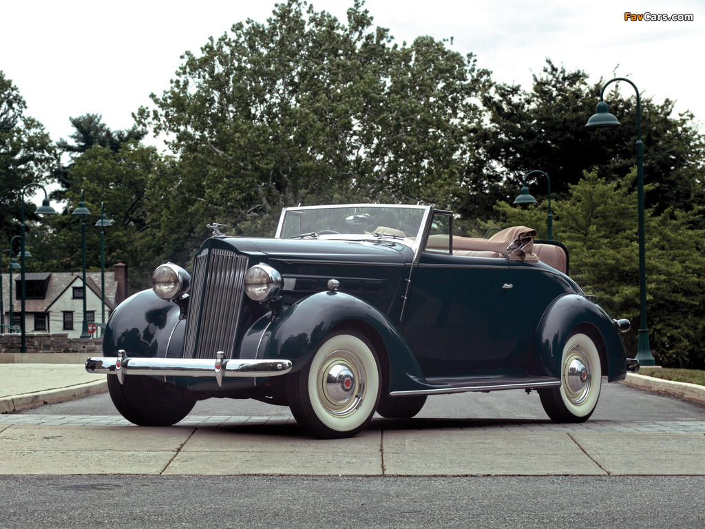 Packard Six Convertible (115-C) 1937 photos (1024 x 768)