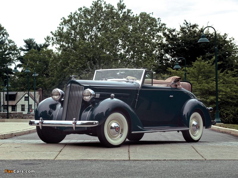 Packard Six Convertible (115-C) 1937 photos (800 x 600)