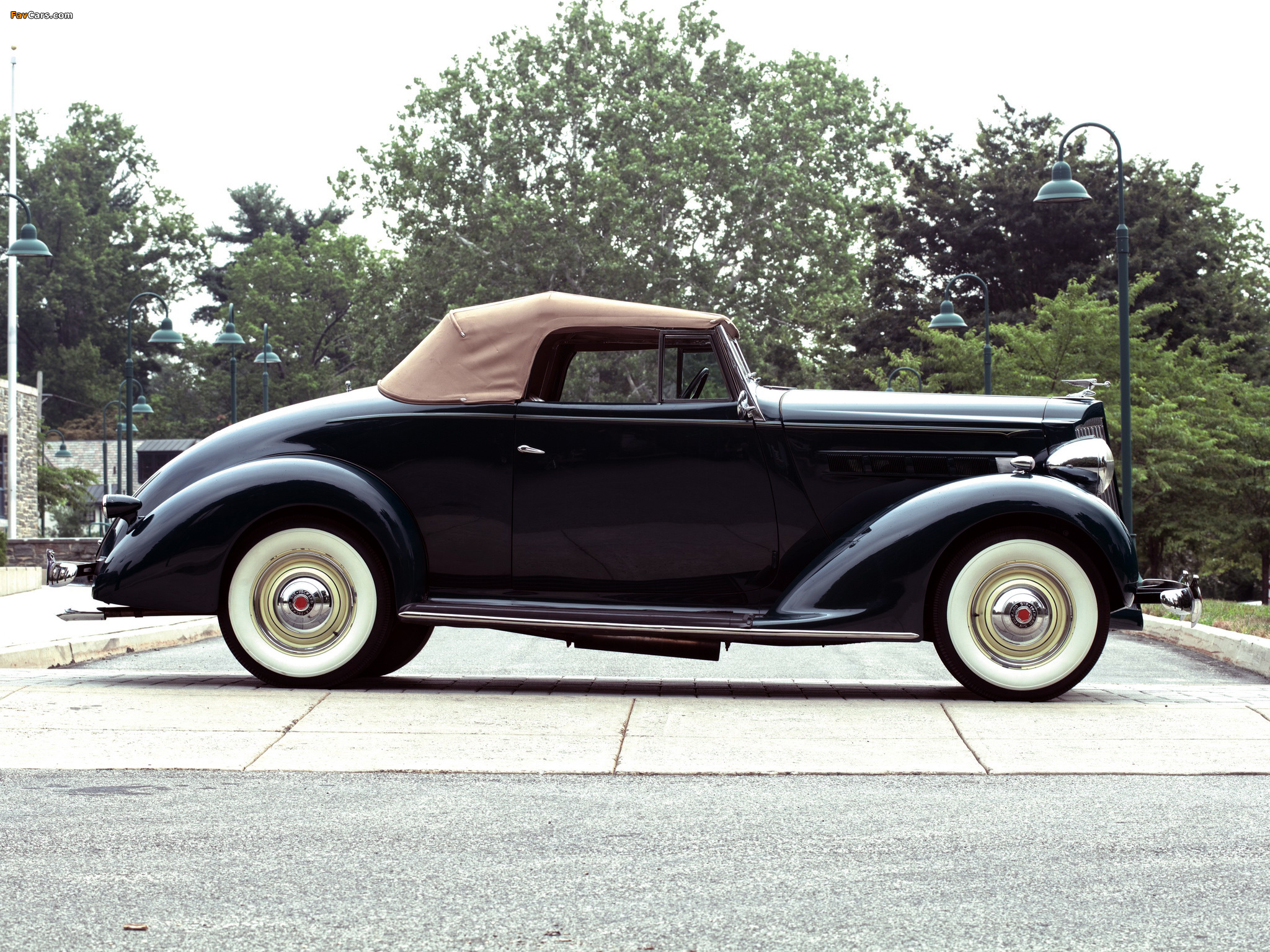 Packard Six Convertible (115-C) 1937 wallpapers (2048 x 1536)