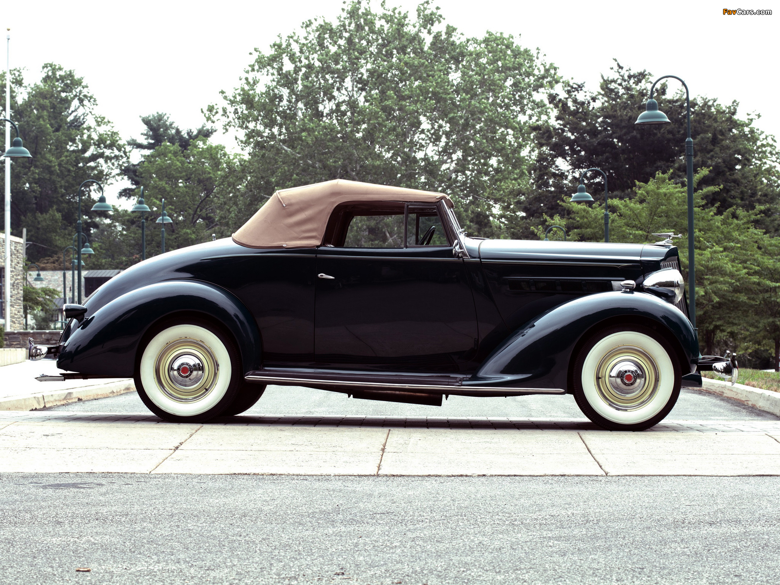 Packard Six Convertible (115-C) 1937 wallpapers (1600 x 1200)