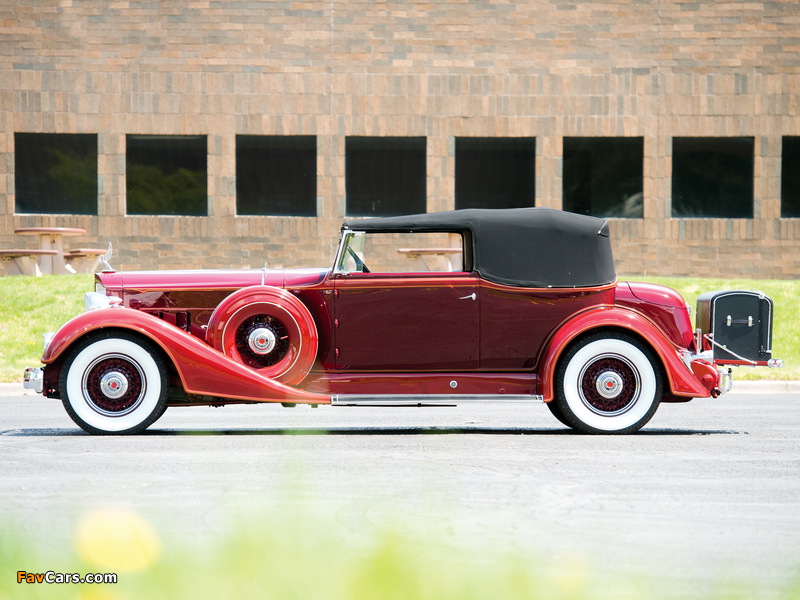 Images of Packard Super Eight Convertible Victoria (1104-767) 1934 (800 x 600)
