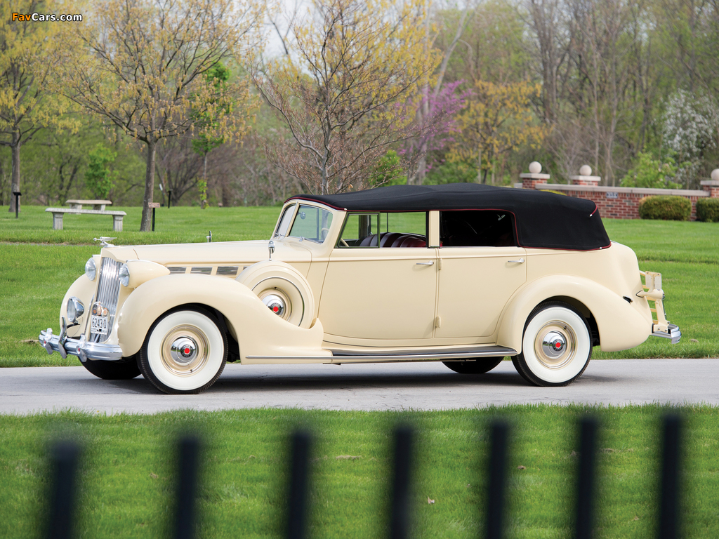 Images of 1938 Packard Super Eight Convertible Sedan (1605-1143) 1937–38 (1024 x 768)