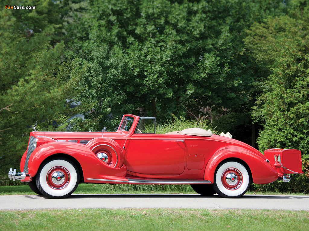 Images of Packard Super Eight Convertible Coupe (1604-1119) 1938 (1024 x 768)