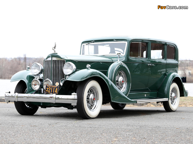 1933 Packard Super Eight 7-passenger Sedan (1004-654) 1933 wallpapers (640 x 480)