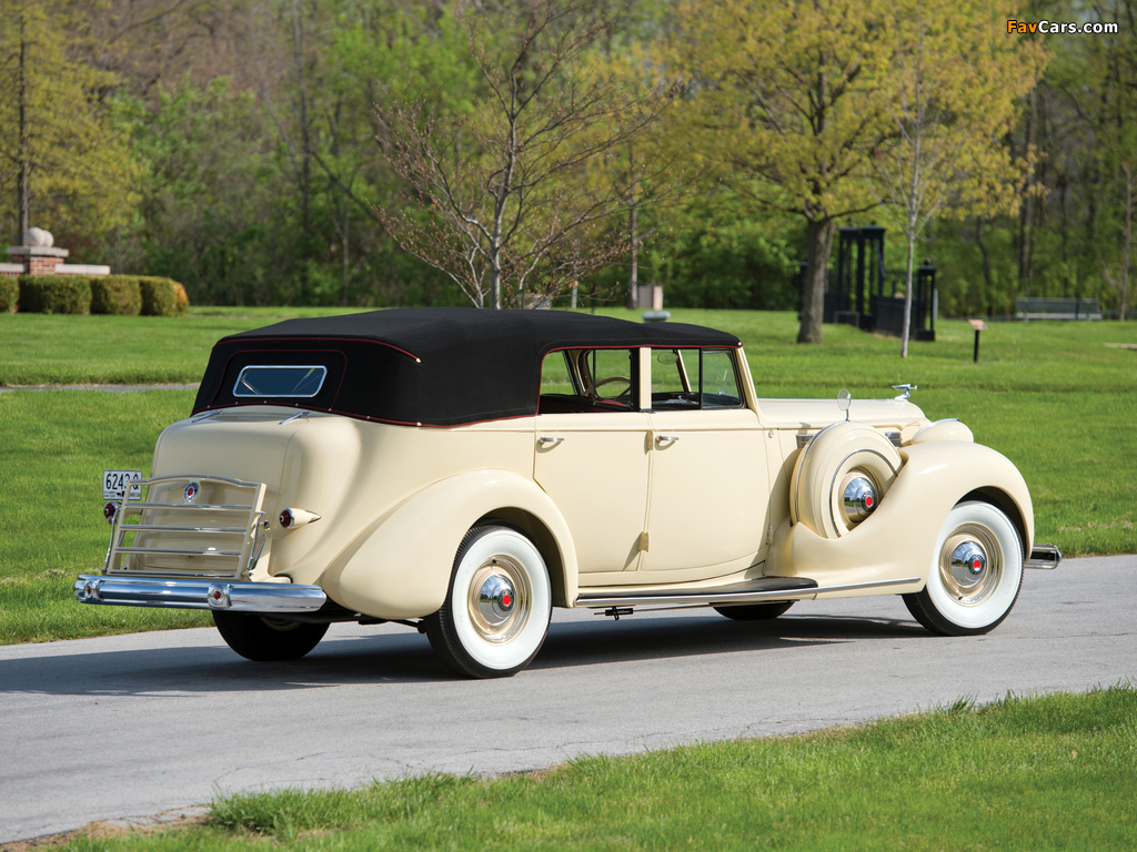 1938 Packard Super Eight Convertible Sedan (1605-1143) 1937–38 images (1024 x 768)
