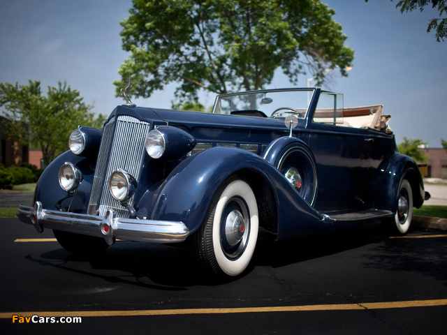 Packard Super Eight Convertible Victoria (1007) 1937 pictures (640 x 480)