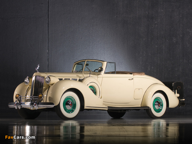 Packard Super Eight Convertible Coupe (1604-1119) 1938 pictures (640 x 480)