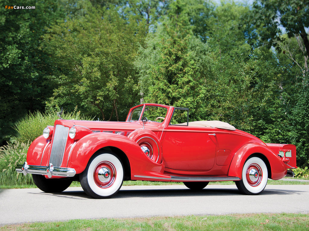 Photos of Packard Super Eight Convertible Coupe (1604-1119) 1938 (1024 x 768)