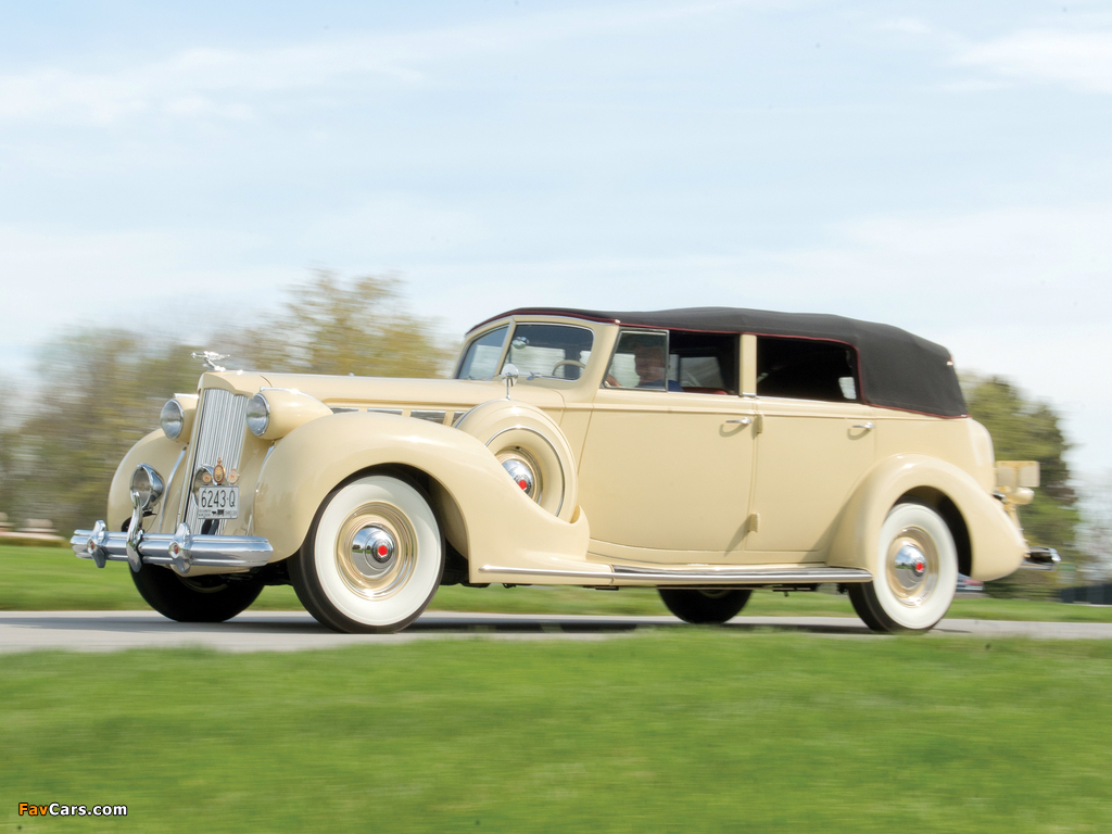 Pictures of 1938 Packard Super Eight Convertible Sedan (1605-1143) 1937–38 (1024 x 768)