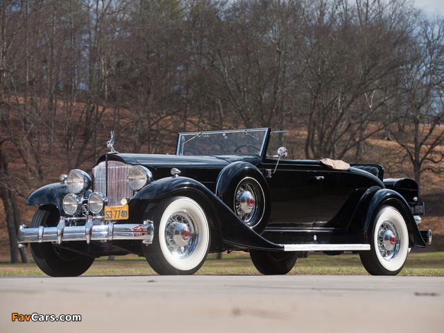 Packard Twelve Coupe Roadster (1005-639) 1933 pictures (640 x 480)