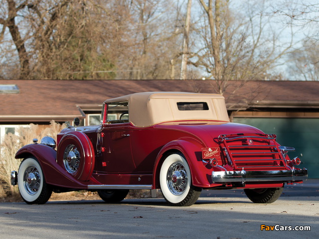 Packard Twelve Coupe Roadster (1005-639) 1933 wallpapers (640 x 480)