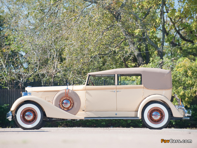 Packard Twelve Convertible Sedan (1107-743) 1934 photos (640 x 480)