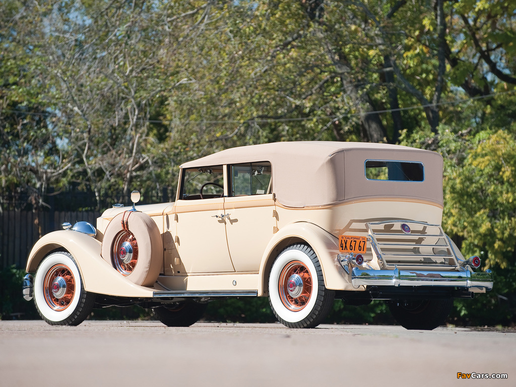 Packard Twelve Convertible Sedan (1107-743) 1934 wallpapers (1024 x 768)