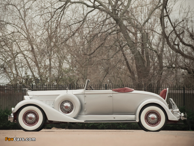 Packard Twelve Coupe Roadster (1107-739) 1934 wallpapers (640 x 480)