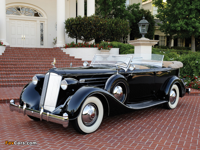 Packard Twelve Dual Cowl Sport Phaeton by Dietrich (1207-821) 1935 images (640 x 480)