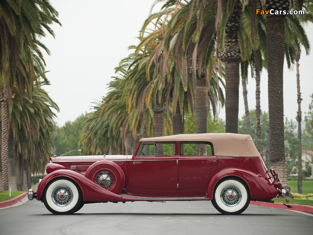 Packard Twelve Convertible Sedan by Dietrich (1208-873) 1935 wallpapers (640 x 480)
