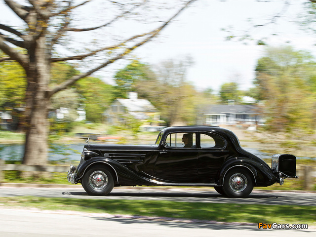 Packard Twelve 5-passenger Coupe (1407) 1936 pictures (640 x 480)
