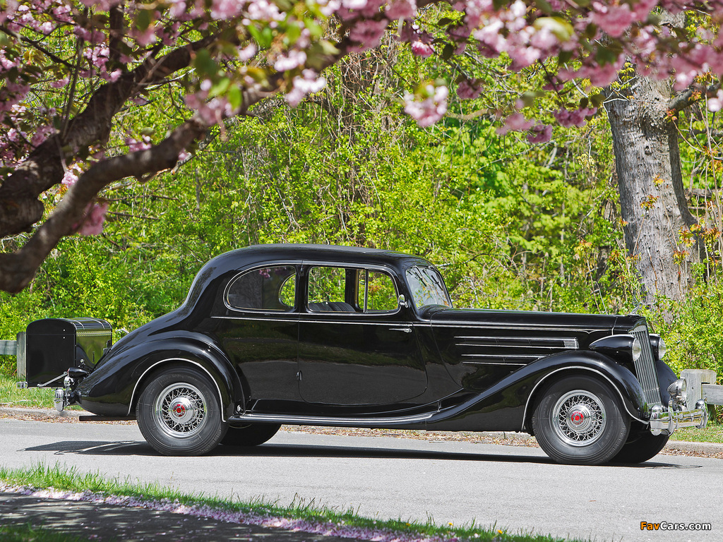 Packard Twelve 5-passenger Coupe (1407) 1936 wallpapers (1024 x 768)