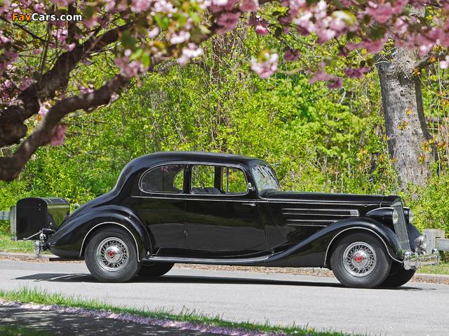 Packard Twelve 5-passenger Coupe (1407) 1936 wallpapers (640 x 480)
