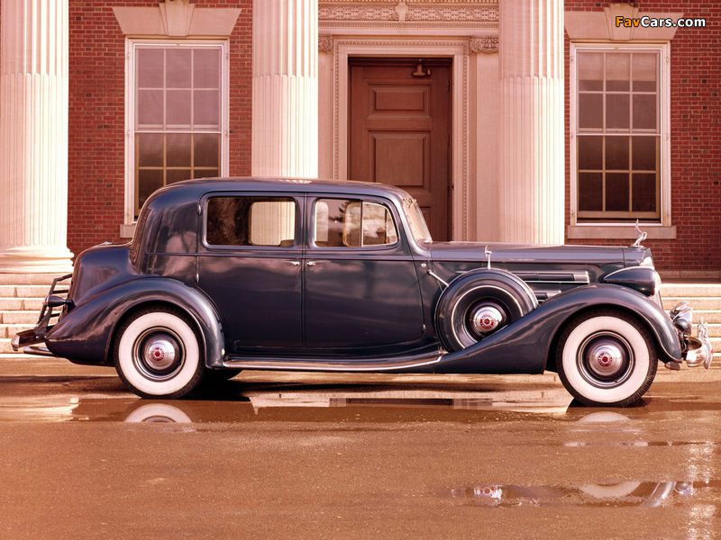 Packard Twelve Club Sedan (1036) 1937 wallpapers (800 x 600)