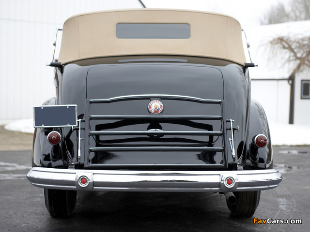 Packard Twelve Collapsible Touring Cabriolet by Brunn 1938 photos (640 x 480)