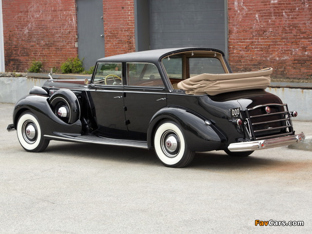 Packard Twelve All-Weather Cabriolet by Rollston (1607-494) 1938 wallpapers (640 x 480)