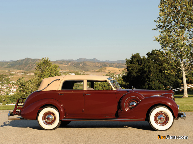 Packard Twelve Collapsible Touring Cabriolet by Brunn 1938 wallpapers (640 x 480)