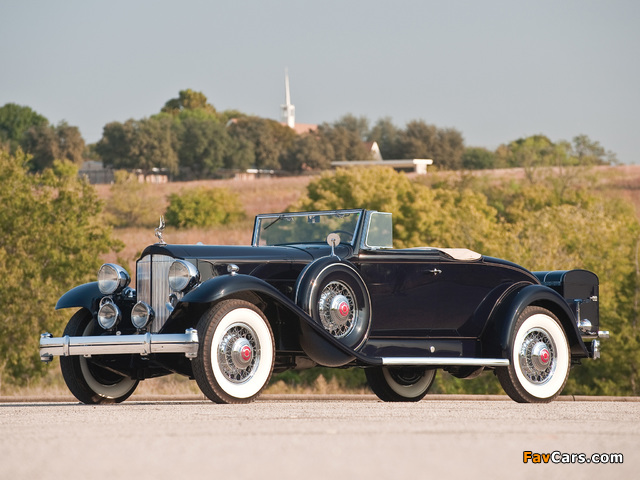 1932 Packard Twelve Coupe Roadster (905-579) wallpapers (640 x 480)