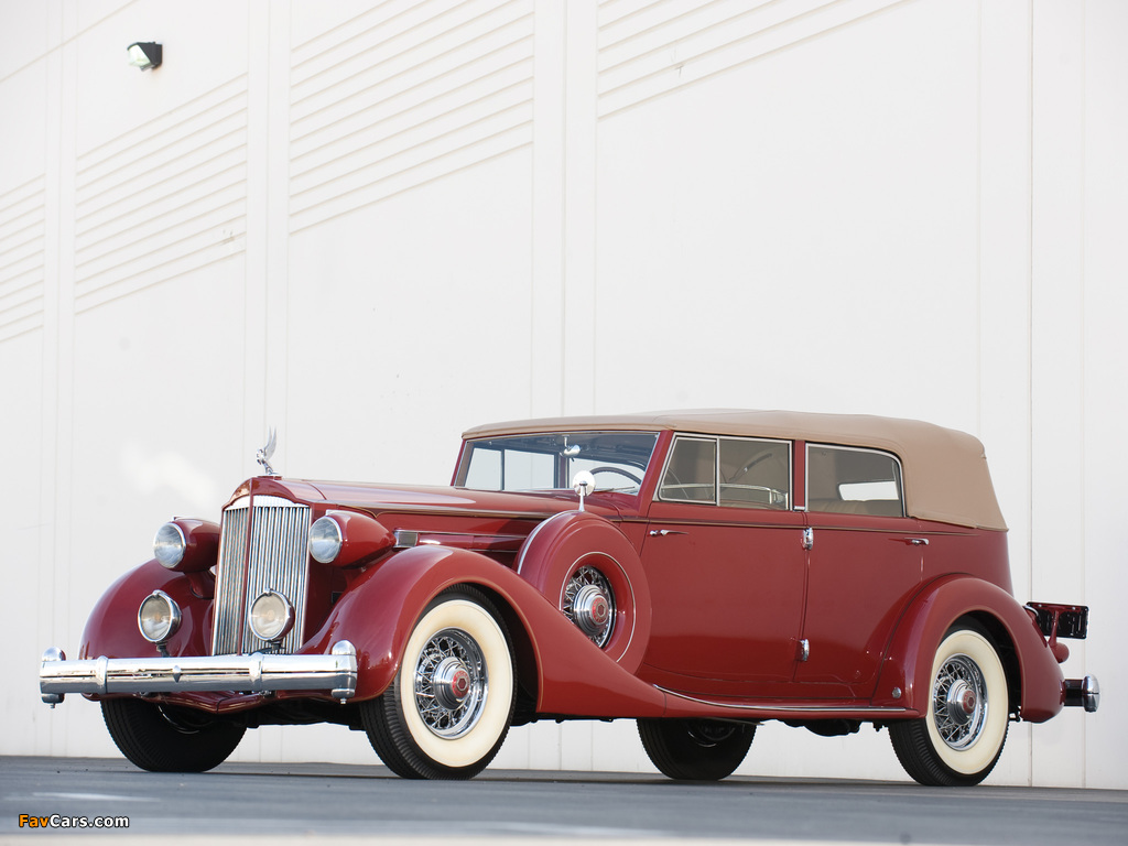Photos of Packard Twelve Convertible Sedan by Dietrich (1208-873) 1935 (1024 x 768)