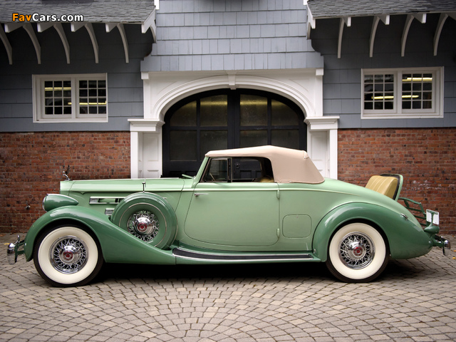 Photos of Packard Twelve Coupe Roadster (1407-939) 1936 (640 x 480)