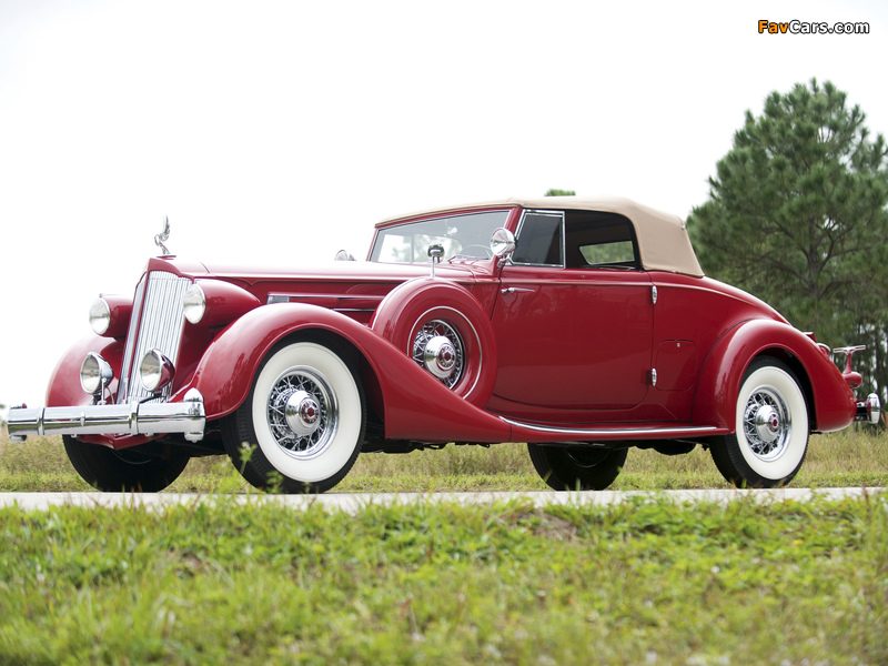 Photos of Packard Twelve Coupe Roadster (1407-939) 1936 (800 x 600)