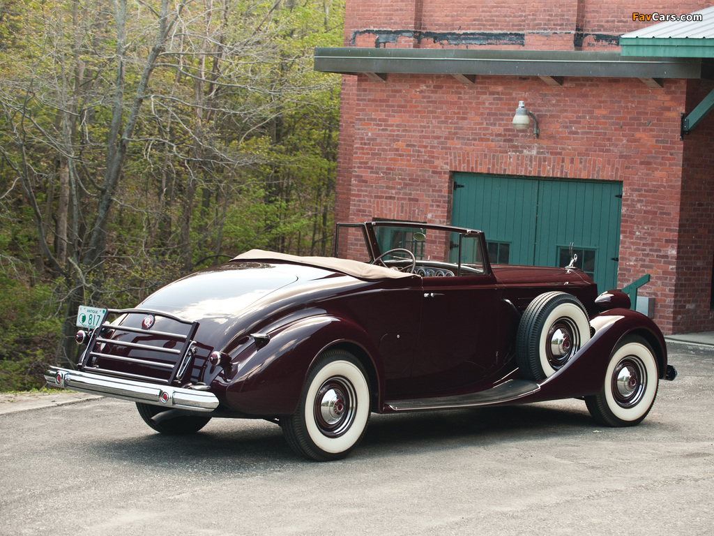 Photos of Packard Twelve Convertible Victoria (1507-1027) 1937 (1024 x 768)