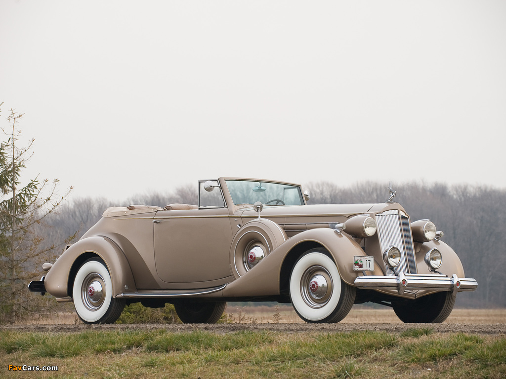 Photos of Packard Twelve Convertible Victoria (1507-1027) 1937 (1024 x 768)