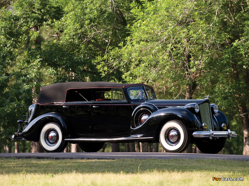 Photos of Packard Twelve Convertible Sedan (1608-1153) 1938 (800 x 600)