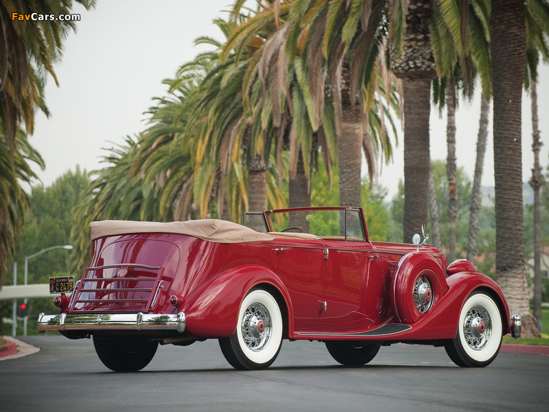 Pictures of Packard Twelve Convertible Sedan by Dietrich (1208-873) 1935 (800 x 600)