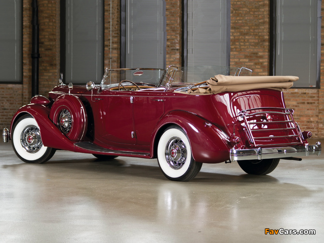 Pictures of Packard Twelve Dual Cowl Sport Phaeton by Dietrich (1207-821) 1935 (640 x 480)