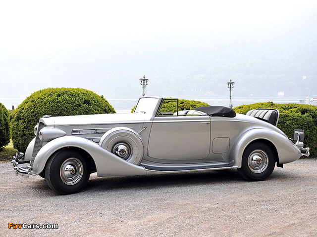 Pictures of Packard Twelve Cabriolet (1507) 1937 (640 x 480)