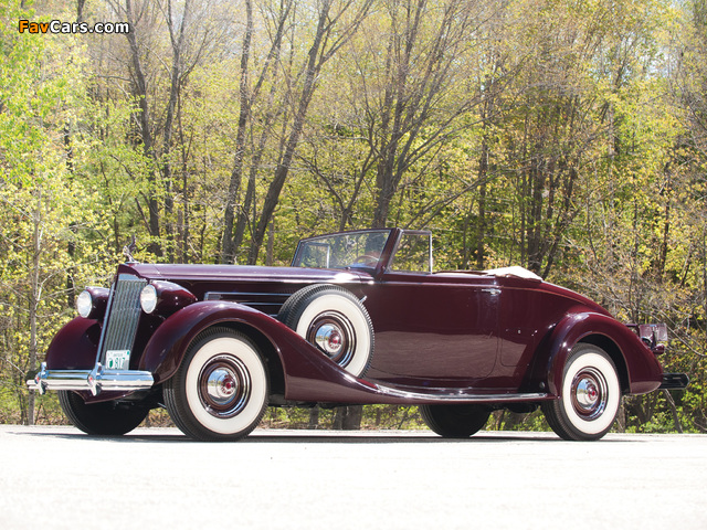 Pictures of Packard Twelve Convertible Victoria (1507-1027) 1937 (640 x 480)