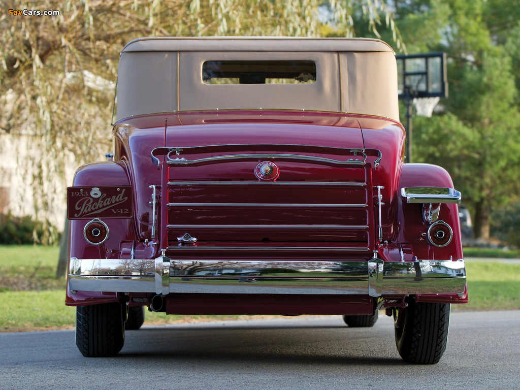 Packard Twelve Coupe Roadster (1005-639) 1933 wallpapers (1024 x 768)