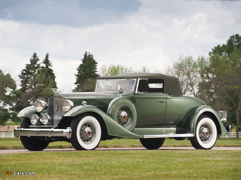 Packard Twelve Coupe Roadster (1005-639) 1933 wallpapers (800 x 600)