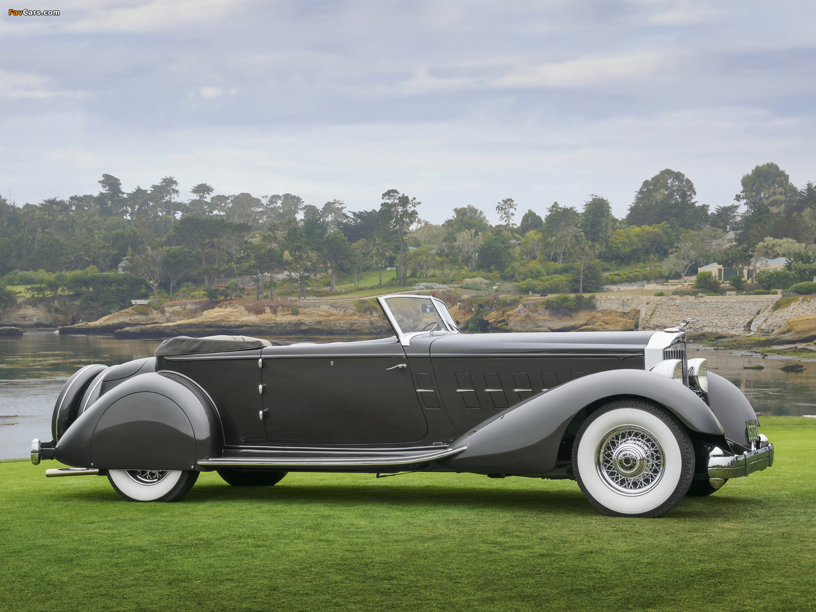 Packard Twelve Convertible Victoria by Dietrich (1108-4072) 1934 wallpapers (1600 x 1200)