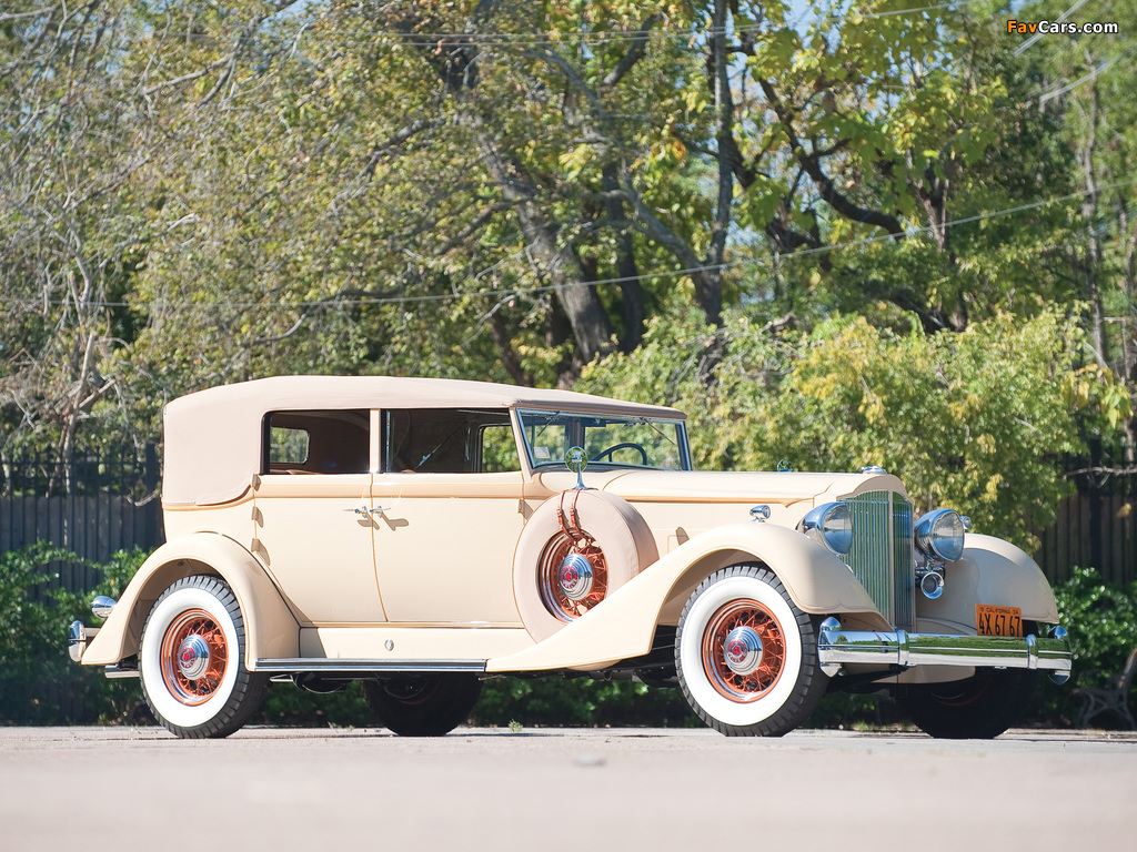 Packard Twelve Convertible Sedan (1107-743) 1934 wallpapers (1024 x 768)