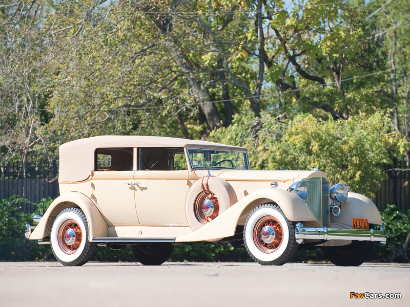 Packard Twelve Convertible Sedan (1107-743) 1934 wallpapers (800 x 600)