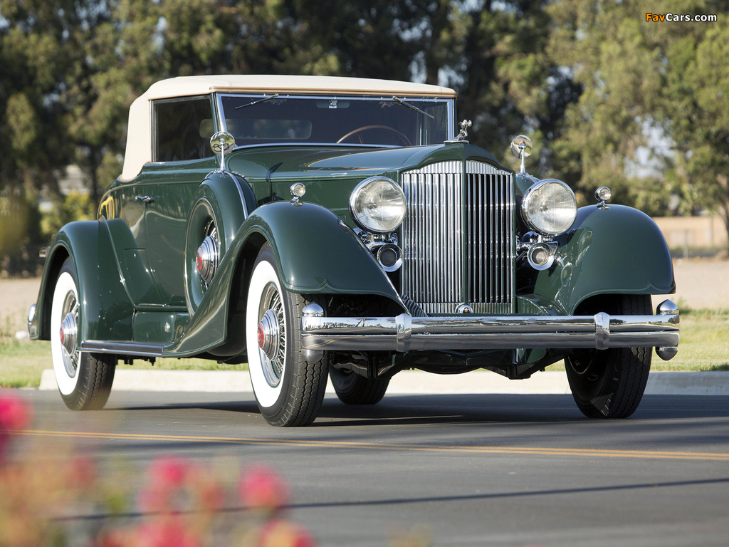 Packard Twelve Coupe Roadster (1107-739) 1934 wallpapers (1024 x 768)