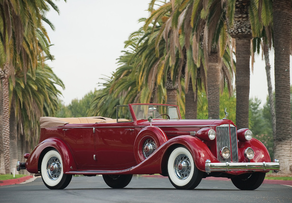 Packard Twelve Convertible Sedan by Dietrich (1208-873) 1935 wallpapers