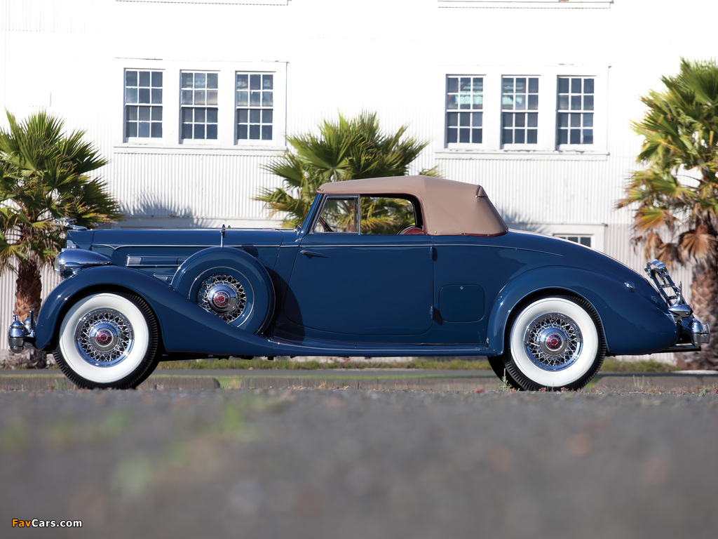 Packard Twelve Coupe Roadster by Dietrich (1207-839) 1935 wallpapers (1024 x 768)