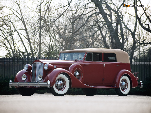 Packard Twelve Convertible Sedan by Dietrich (1208-873) 1935 wallpapers (640 x 480)