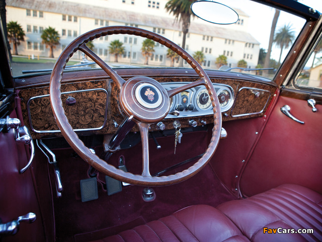 Packard Twelve Coupe Roadster by Dietrich (1207-839) 1935 wallpapers (640 x 480)