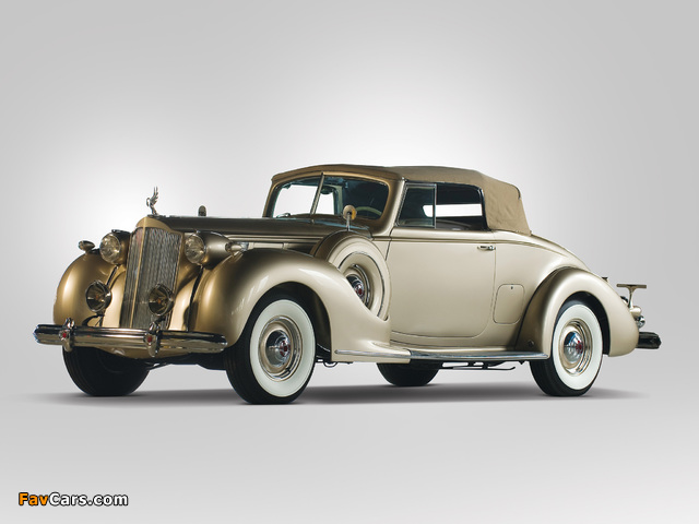 Packard Twelve Coupe Roadster (1607-1139) 1938 wallpapers (640 x 480)