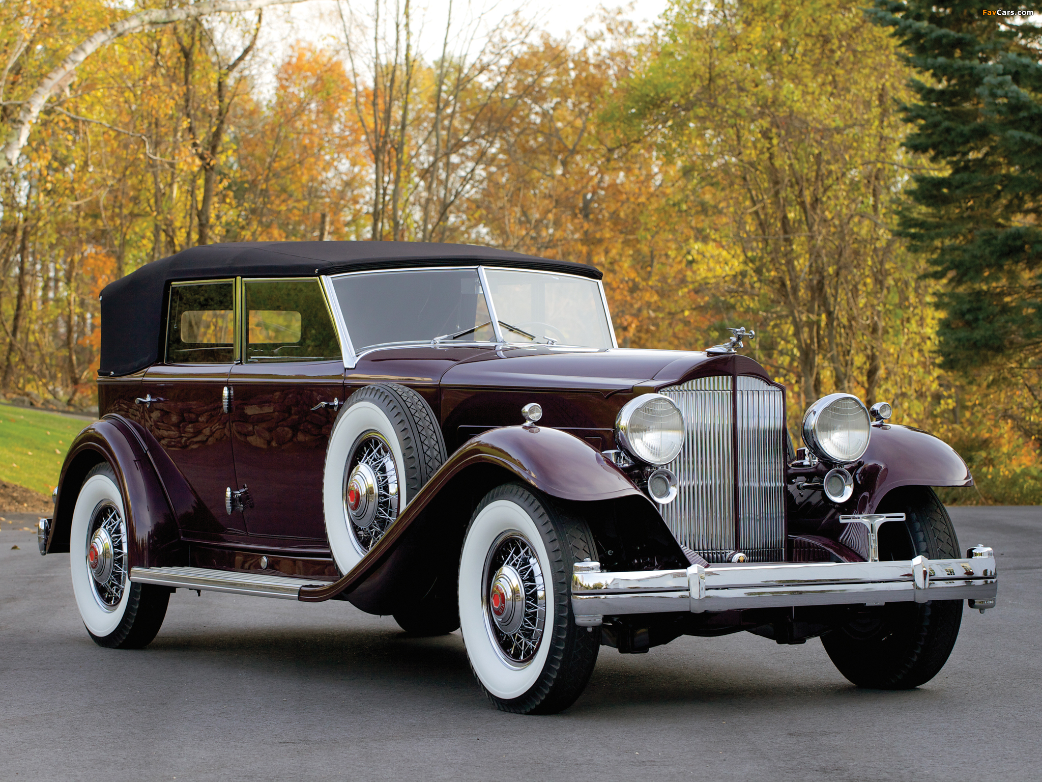 Packard Twin Six Individual Custom Convertible Sedan by Dietrich 1932 wallpapers (2048 x 1536)